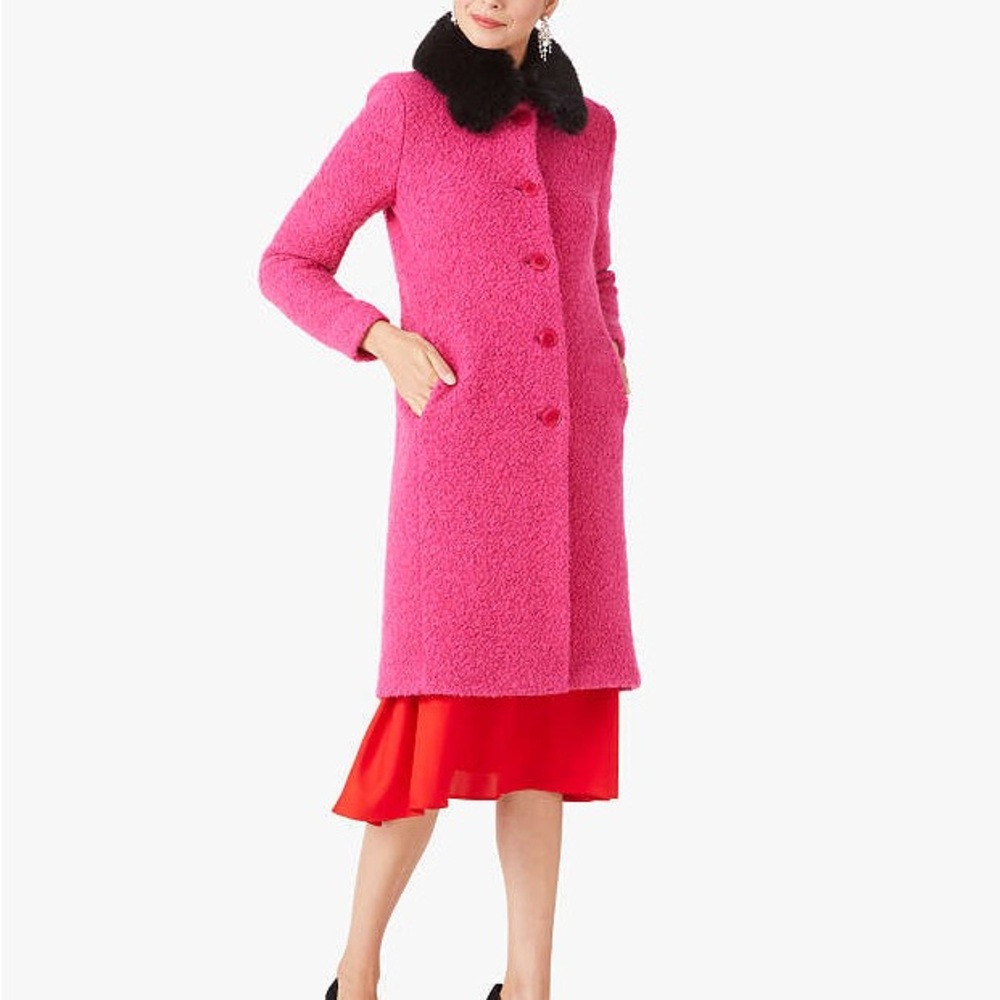Kate Spade Wool-blend Bouclé Broadway Coat